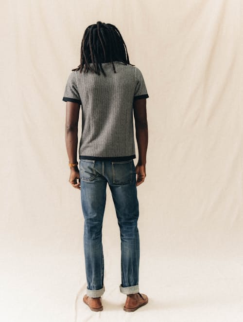 on model image of The Valencia Sweater Polo