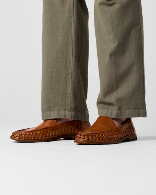 on model image of Samaflex Woven Venetian Loafer
