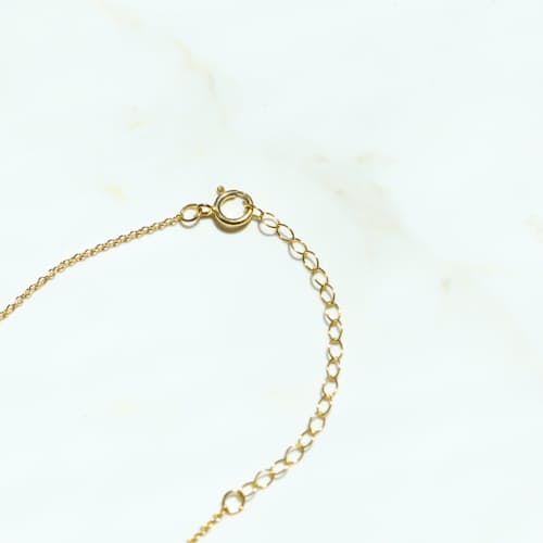 lifestyle image of Women's Aquamarine Moon Cycle Necklace