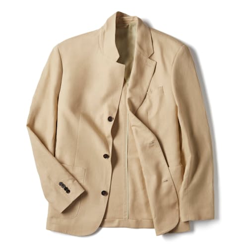 laydown image of Rosedale Linen Classic Patch Pocket Suit Jacket