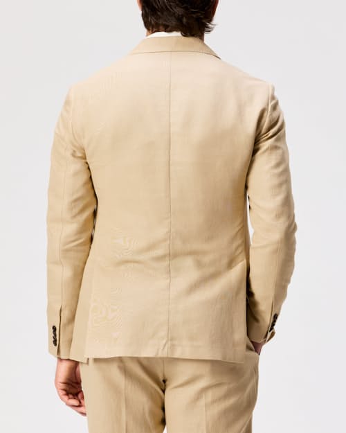 on model image of Linen Blazer