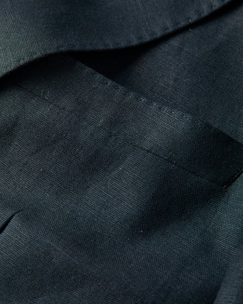 laydown detail image of Rosedale Linen Classic Patch Pocket Suit Jacket