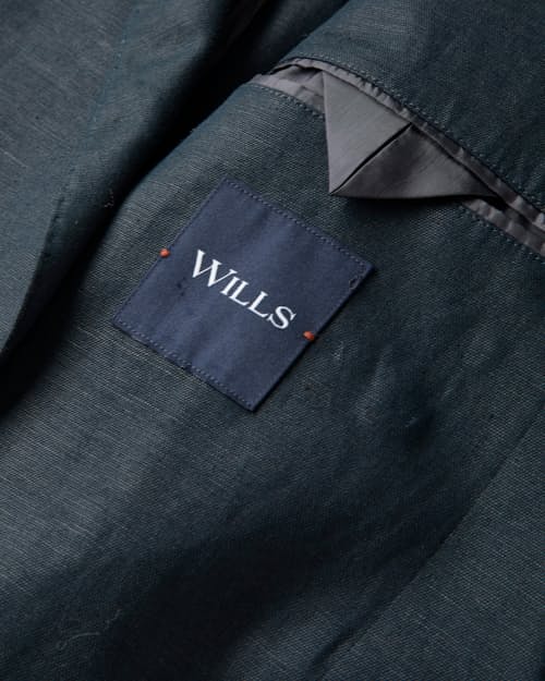 laydown detail image of Rosedale Linen Classic Patch Pocket Suit Jacket