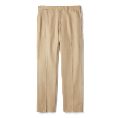 laydown image of Linen Pleated Chino