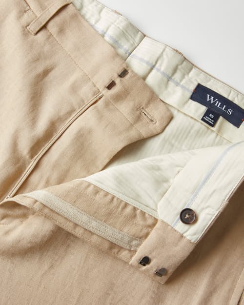 laydown detail image of Rosedale Linen Classic Suit Pant