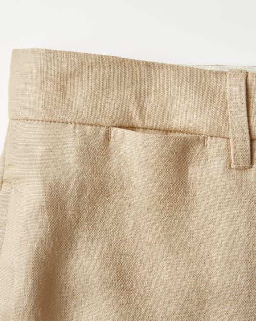 laydown detail image of Rosedale Linen Classic Suit Pant