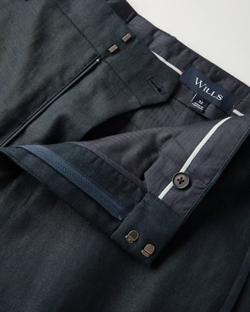 laydown detail image of Rosedale Linen Classic Suit Pant