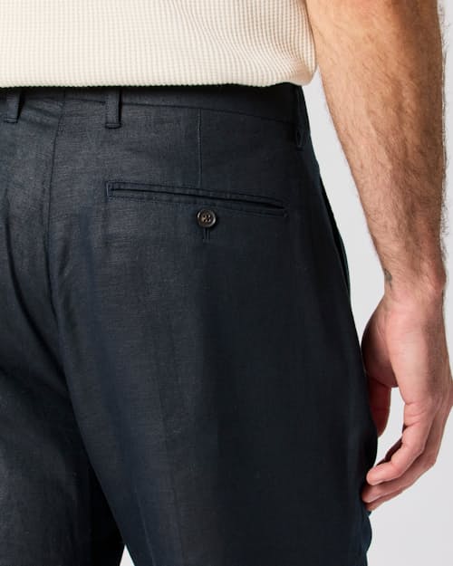 on model image of Rosedale Linen Classic Suit Pant