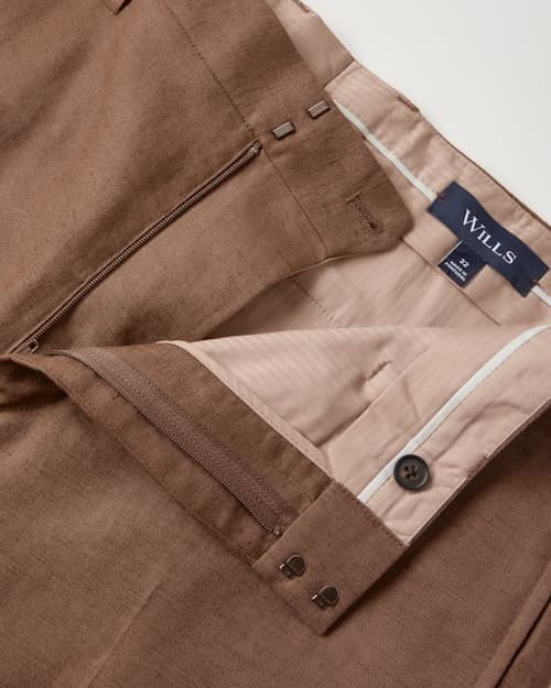 laydown detail image of Rosedale Linen Classic Suit Pant