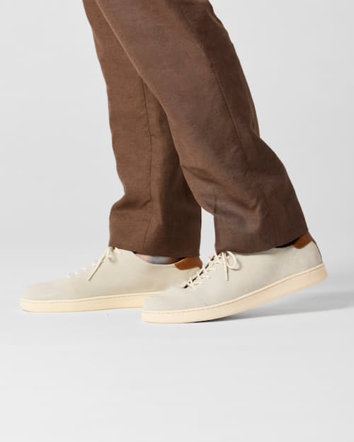 on model image of Rosedale Linen Classic Suit Pant