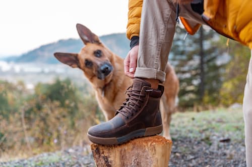 lifestyle image of Waterproof Boulder Summit Boot