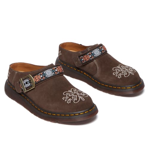 laydown image of Isham Plush Suede Reverse