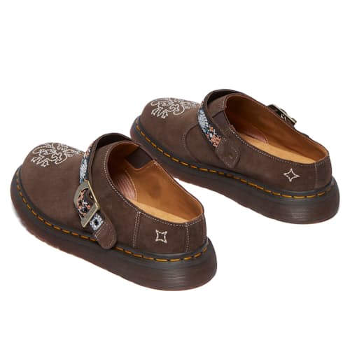laydown image of Isham Plush Suede Reverse