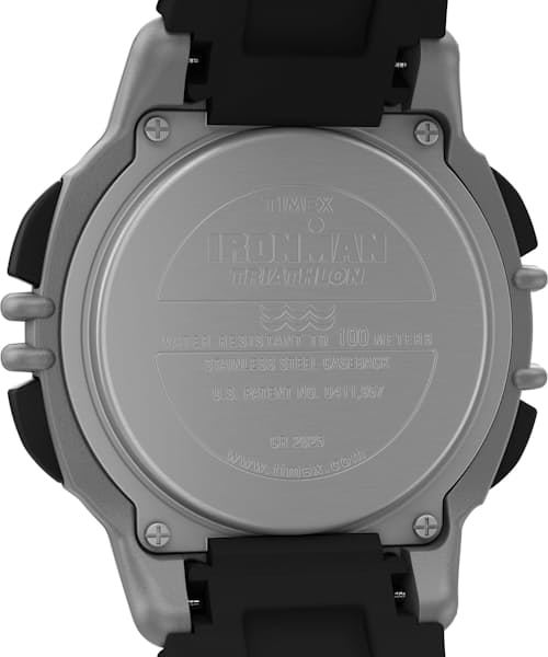 lifestyle image of TIMEX® IRONMAN® Flix 100 Lap 42mm PU Strap Watch