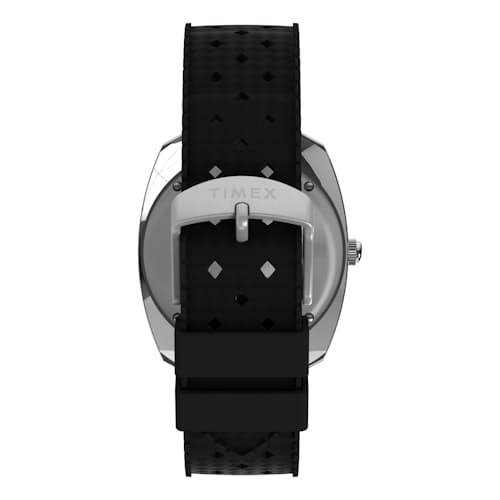 laydown image of Q Timex Reissue 1971 Velocity 36mm Synthetic Rubber Strap Watch