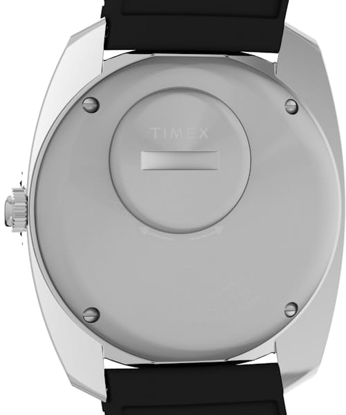 lifestyle image of Q Timex Reissue 1971 Velocity 36mm Synthetic Rubber Strap Watch