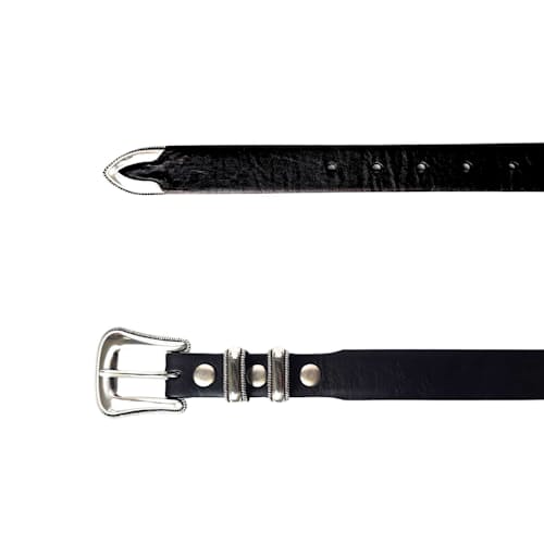 laydown detail image of Mc Coy II Bison Leather Western Belt