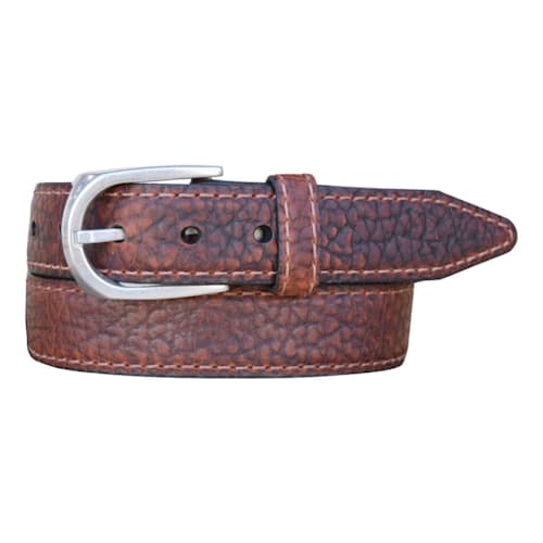 laydown image of Pinnacle Bison Leather Belt