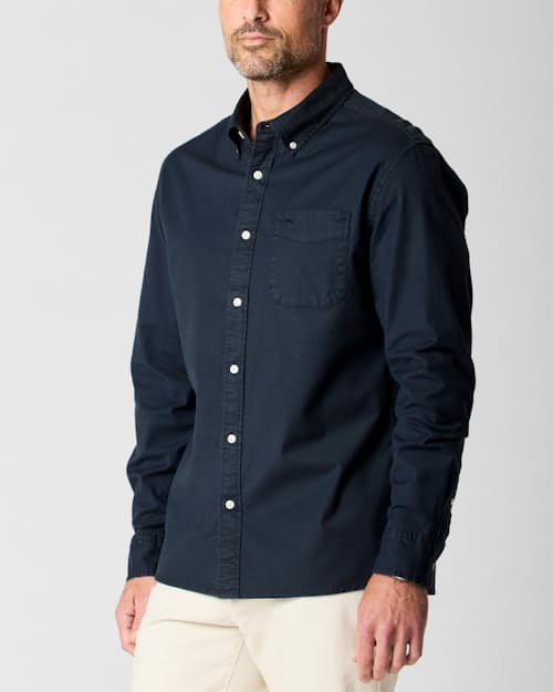 on model image of The Oxford Draftsman Shirt