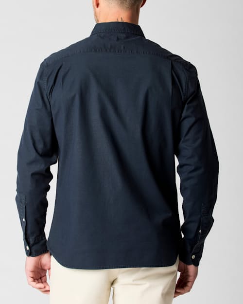 on model image of The Oxford Draftsman Shirt