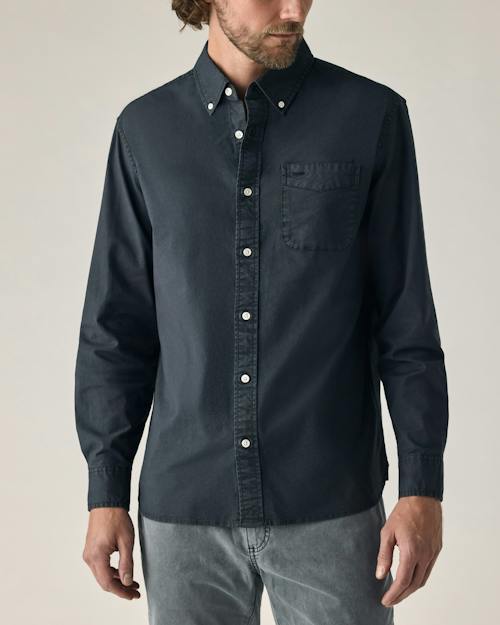 on model image of Oxford Draftsman Shirt