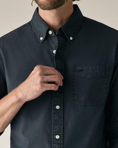 on model image of Oxford Draftsman Shirt