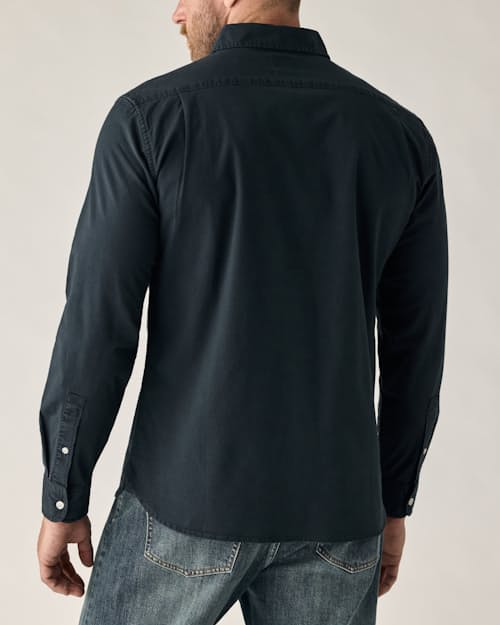 on model image of Oxford Draftsman Shirt