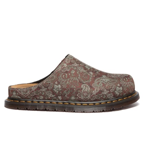 laydown image of Paisley Jacquard San Mule