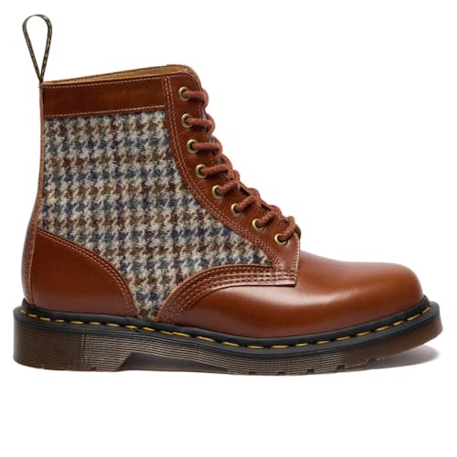 laydown image of Harris Tweed + Classic Calf 1460
