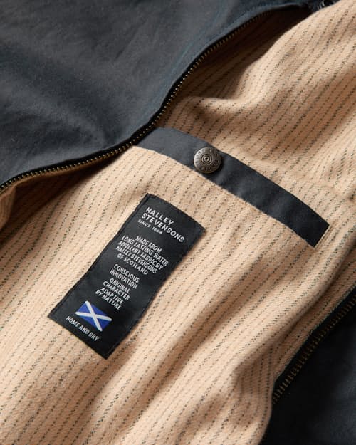 laydown detail image of Waxed Harrington Jacket
