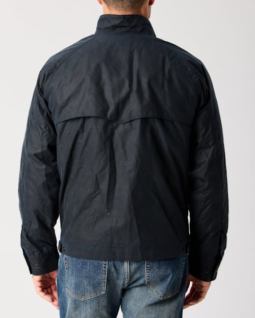 lifestyle image of Waxed Harrington Jacket