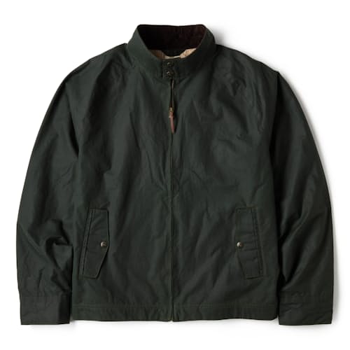 laydown image of Waxed Harrington Jacket