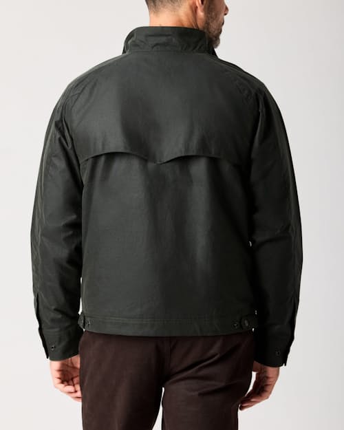 lifestyle image of Waxed Harrington Jacket