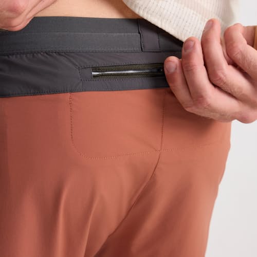 on model image of Alta Run Shorts - 5"