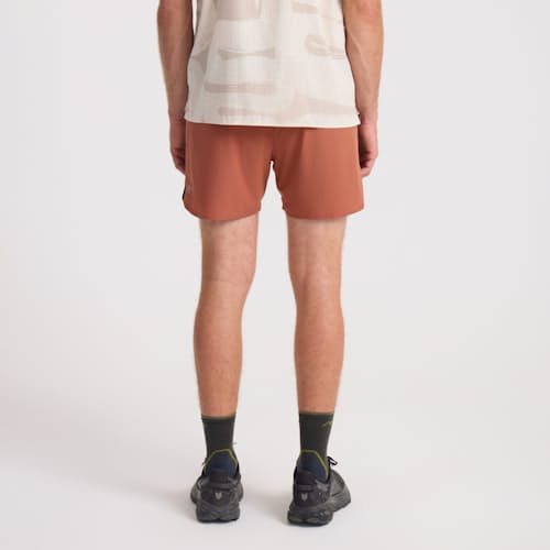 on model image of Alta Run Shorts - 5"
