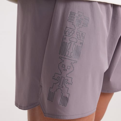 on model image of Alta Run Shorts - 5"