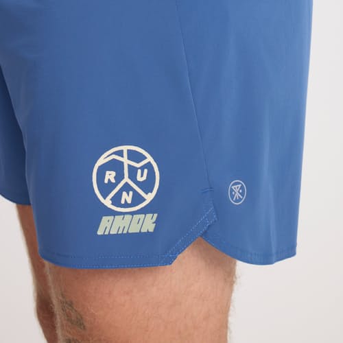 on model image of Alta Run Shorts - 5"
