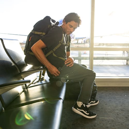 lifestyle image of Layover Pro Traveler Pant