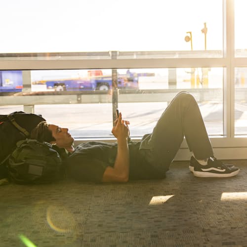 lifestyle image of Layover Pro Traveler Pant