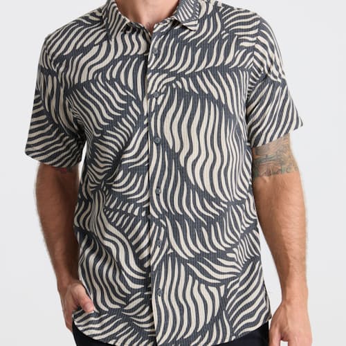 on model image of Bless Up Short Sleeve Shirt