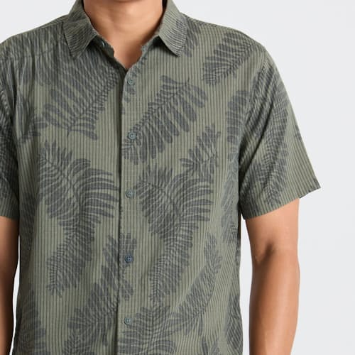 on model image of Bless Up Short Sleeve Shirt