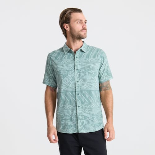 on model image of Bless Up Short Sleeve Shirt