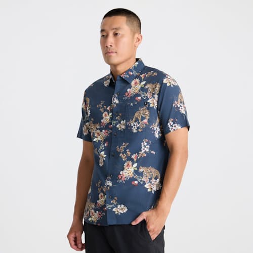 on model image of Journey Short Sleeve Shirt