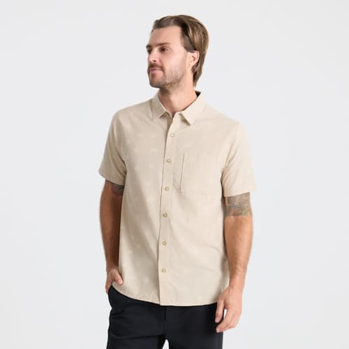 on model image of Journey Short Sleeve Shirt