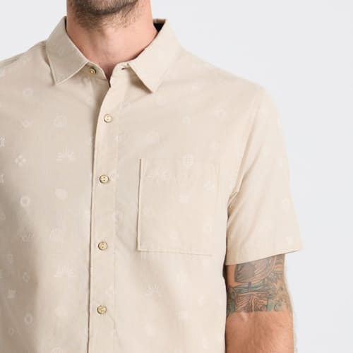 on model image of Journey Short Sleeve Shirt