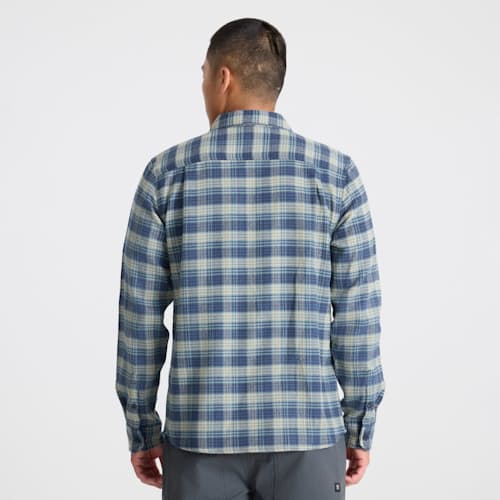 on model image of Crossroads Flannel Shirt