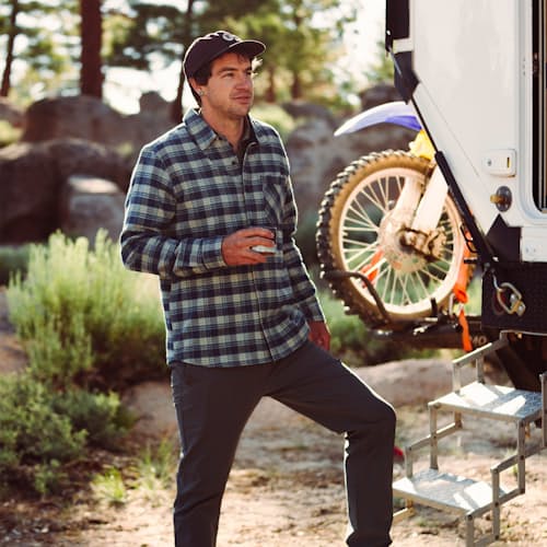 lifestyle image of Crossroads Flannel Shirt