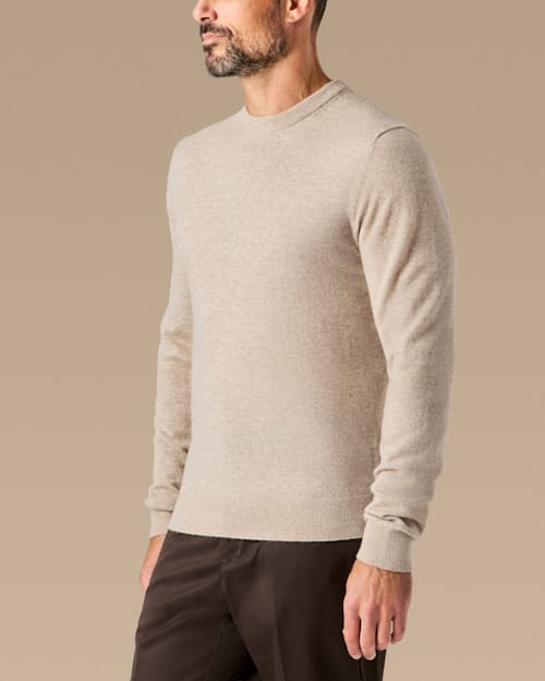 lifestyle image of EasyCash Merino Crewneck Sweater