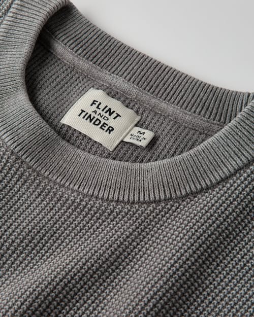 laydown detail image of Lightweight Garment Dyed Crewneck Sweater