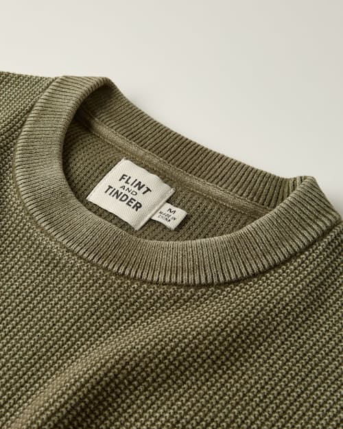 laydown detail image of Lightweight Garment Dyed Crewneck Sweater